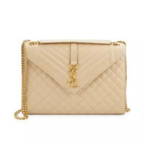 Saint Laurent Large Envelope Monogram Matelassé